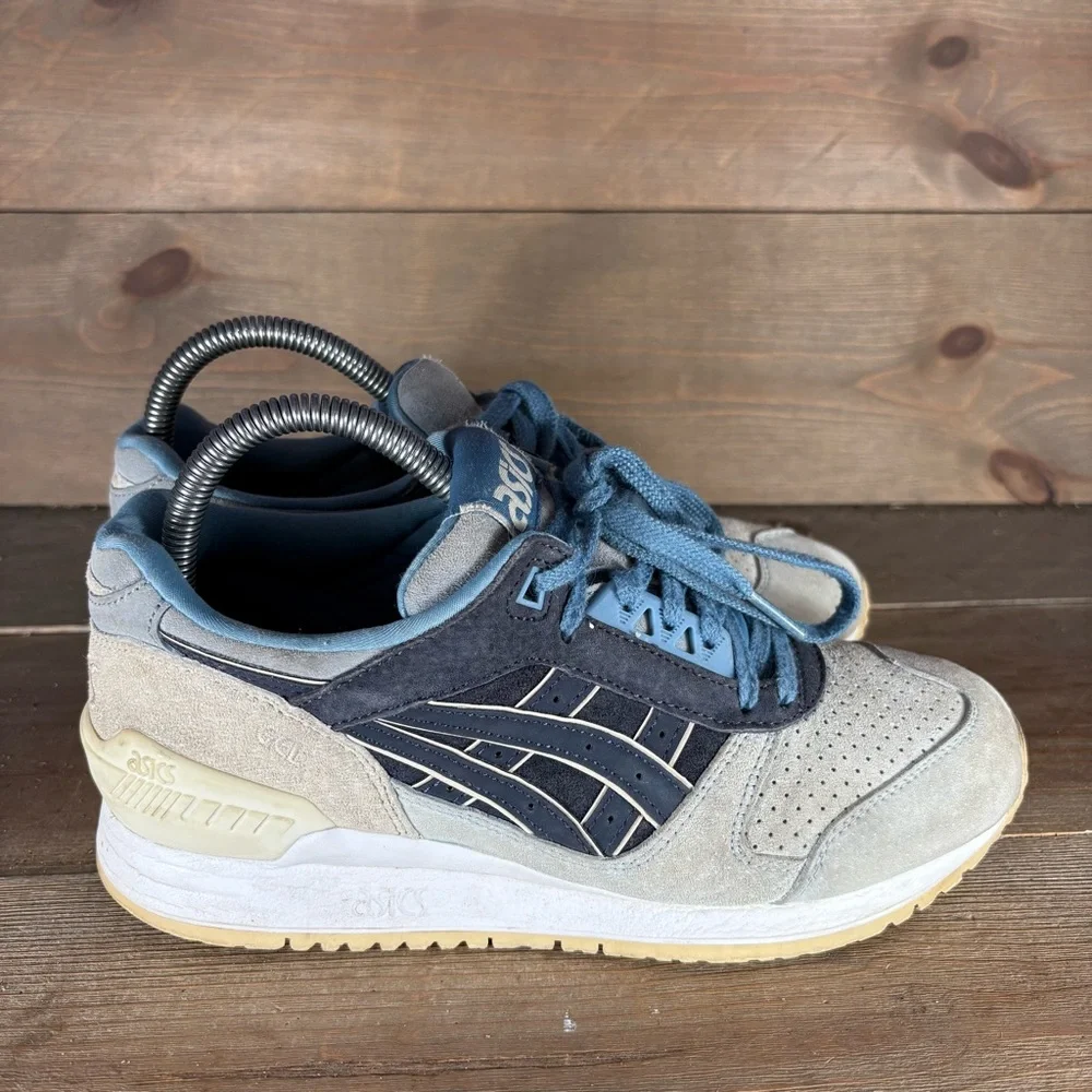 asics gel respector womens size 7 shoes blue athletic running sneakers